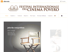 Tablet Screenshot of festivaldelcinemapovero.com